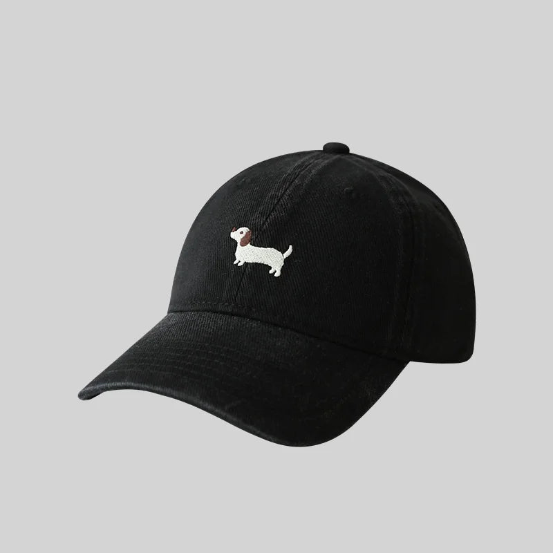 Dachshund Embroidery Outdoor Leisure Baseball Cap