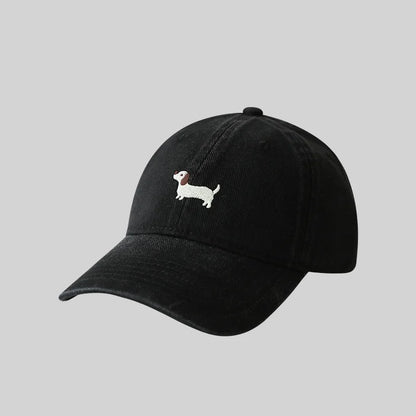 Dachshund Embroidery Outdoor Leisure Baseball Cap