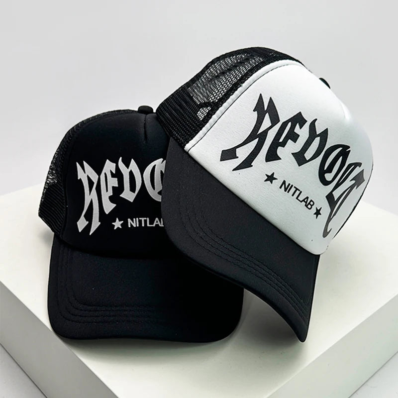 Tiger Letter Print Mesh Baseball Cap