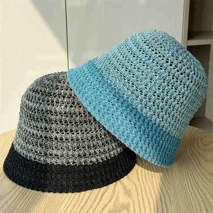 Japanese Hollow Out Summer Bucket Hat