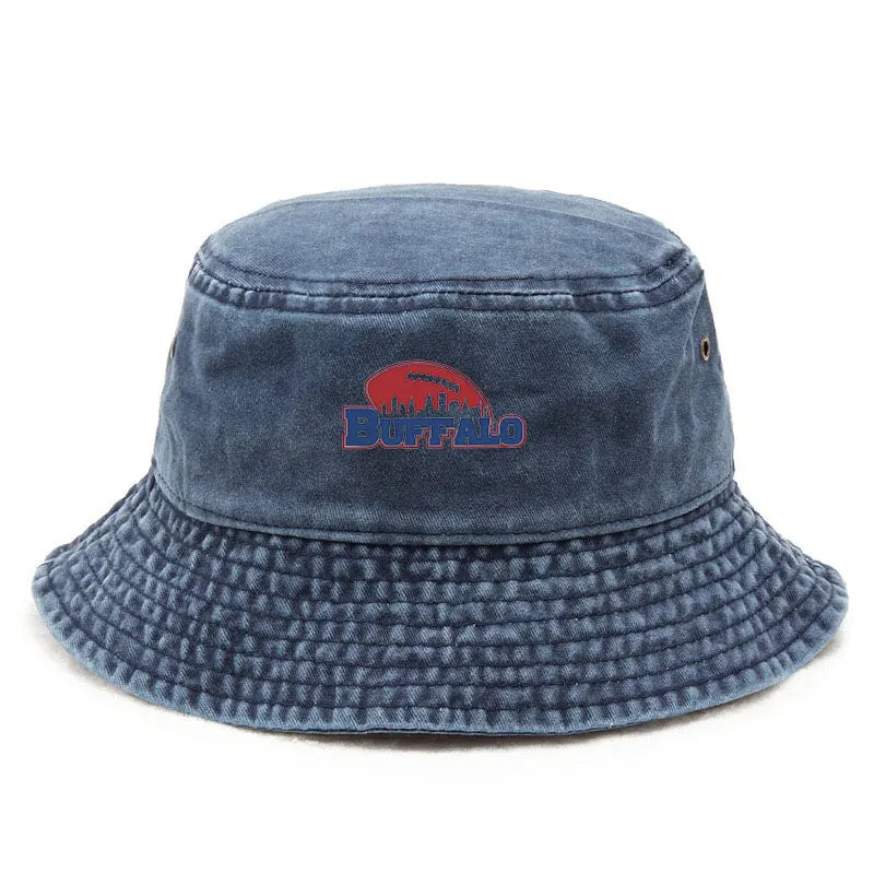 Vintage Washed Americana Sports Style Bucket Hat