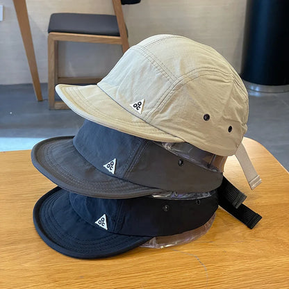 Outdoor Quick Dry Korea Short Brim Snapback Cap