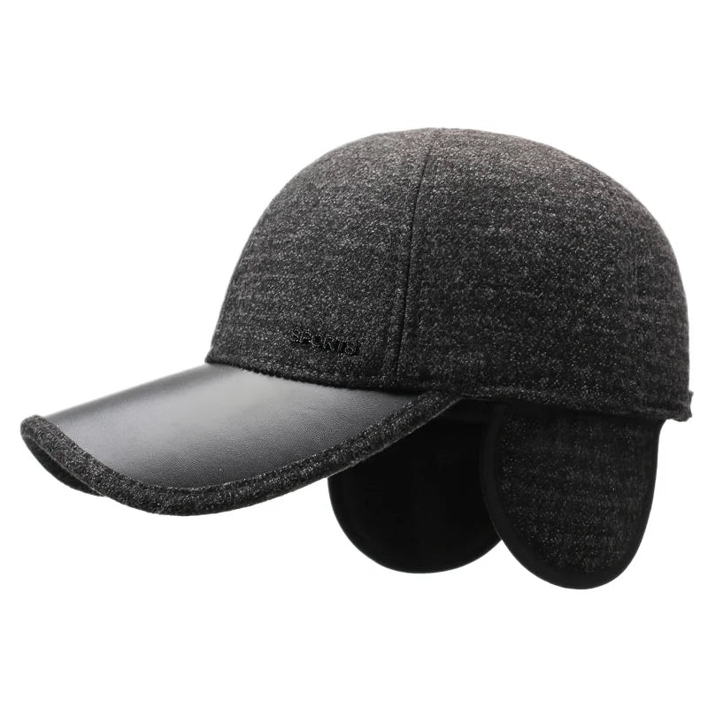 Winter Ear Flap Windproof Baseball Cap