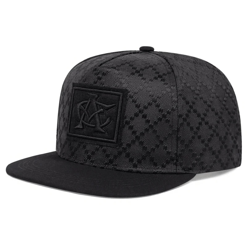 Unisex CA Embroidered Checkered Streetwear Baseball Cap