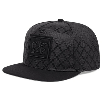 Unisex CA Embroidered Checkered Streetwear Baseball Cap
