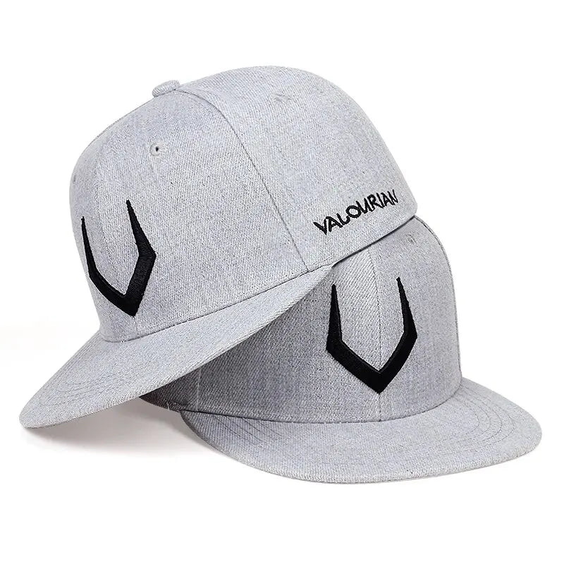 Simple V Embroidery Hip Hop Snapback
