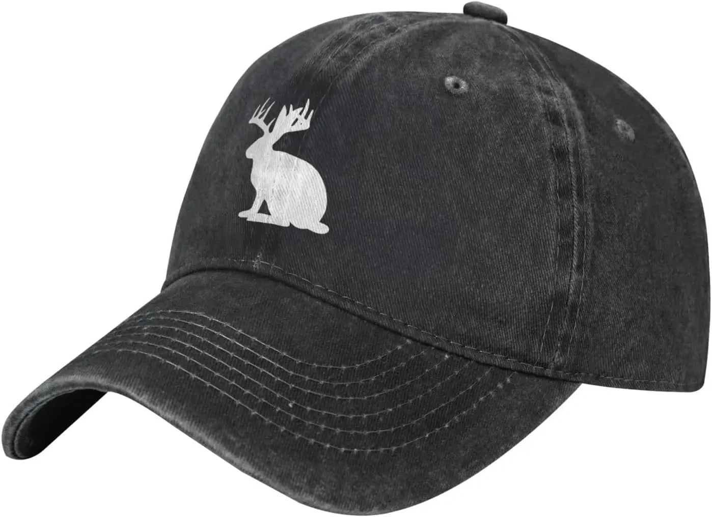 Casual Cotton Jackalope Rabbit Head Baseball Cap
