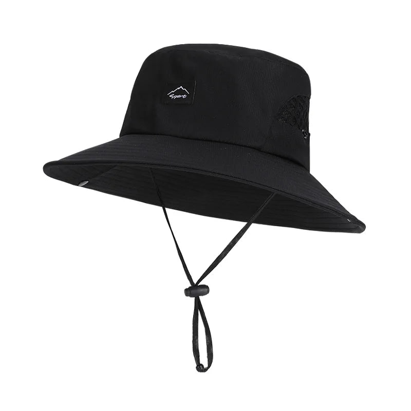 Unisex Outdoor UV Protection Wide Brim Bucket Hat