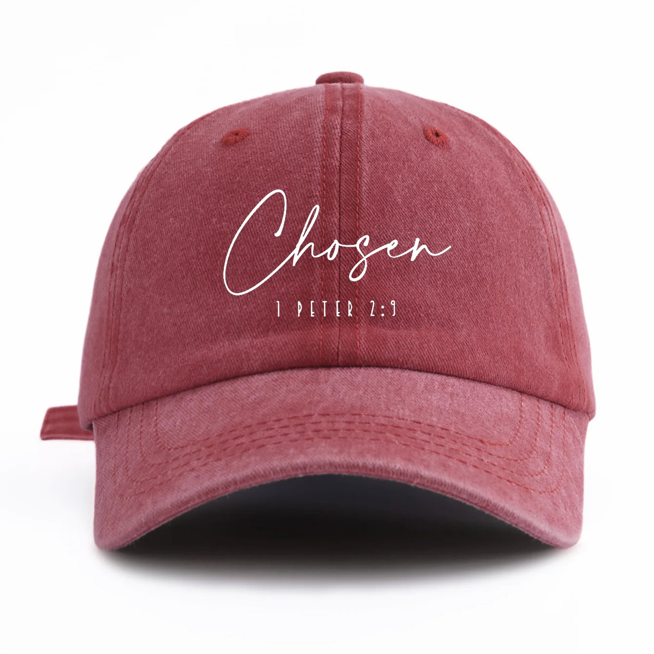 CHOSEN Print Minimalist Retro Washed Baseball Cap