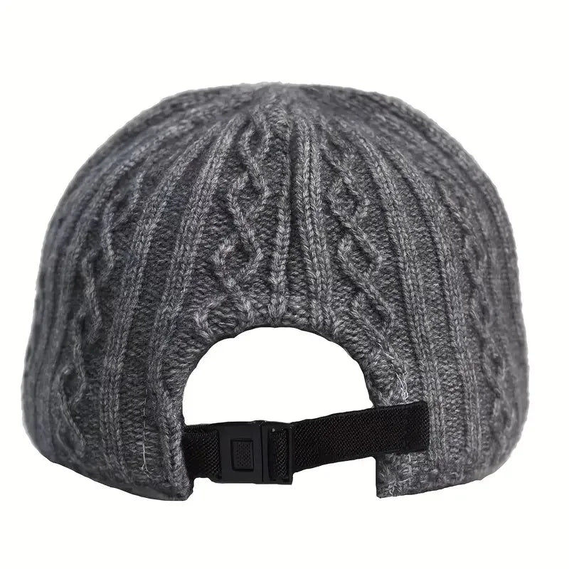 Trendy Knitted Autumn Winter Baseball Cap