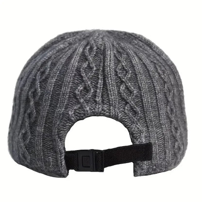 Trendy Knitted Autumn Winter Baseball Cap