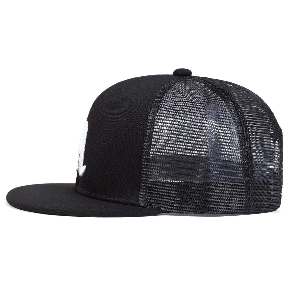 Alphabet Embroidery Snapback Hat Unisex