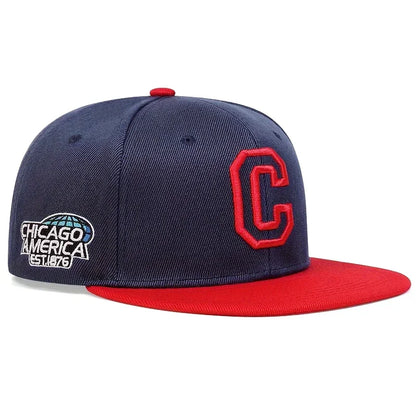 Chicago C Letter Embroidered Snapback Cap