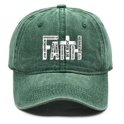 Faith Printed Adjustable Snapback Retro Baseball Cap