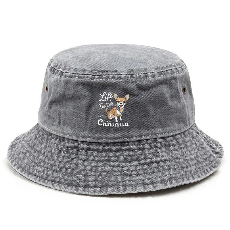 Chihuahua Lover Vintage Bucket Hat