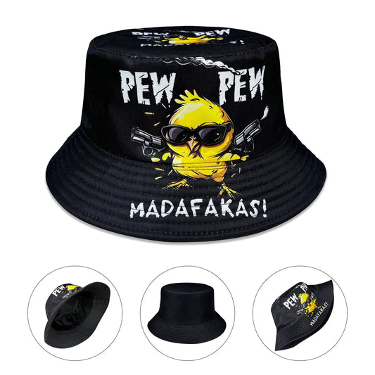 Cool Duck Pew Pew Reversible Bucket Hat