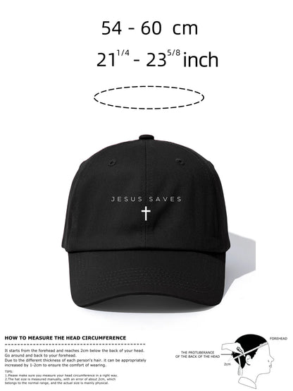 Jesus Saves Print Baseball Cap