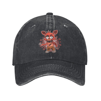 Vintage FNAF Distressed Cotton Baseball Cap