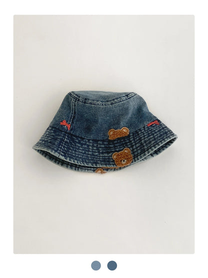 Washed Ripped Denim Fisherman Hat