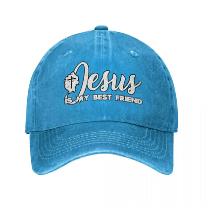 Jesus Is My Best Friend Christian Baseball Cap