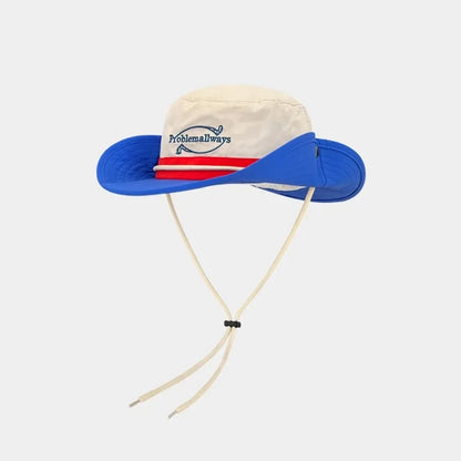 Japanese Retro Color Matching Bucket Hat Unisex
