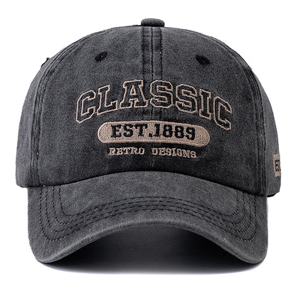 Retro 1889 Letter Embroidered Baseball Cap