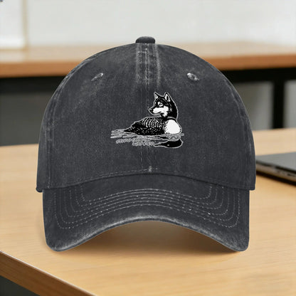 Summer Printed Sun Visor Washed Trucker Cap