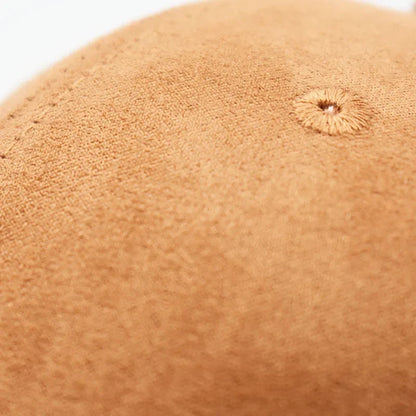 Winter Solid Suede Adjustable Baseball Cap