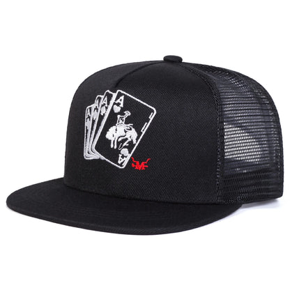 Unisex Poker A Embroidery Hip-hop Hats