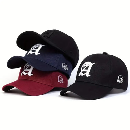 Fashion Letter A Embroidery Adjustable Baseball Cap