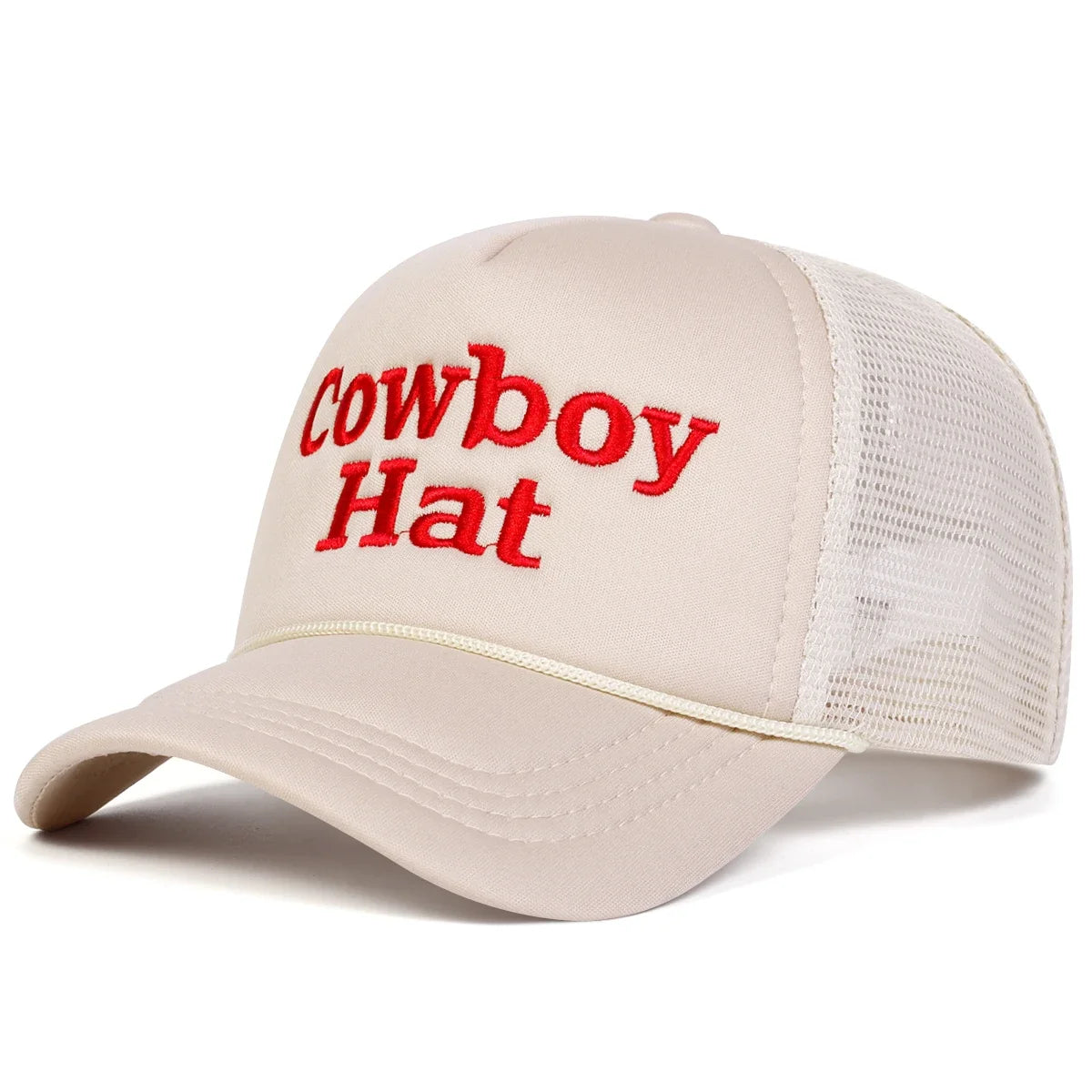 Letter Embroidered Cowboy Style Adjustable Baseball Hat