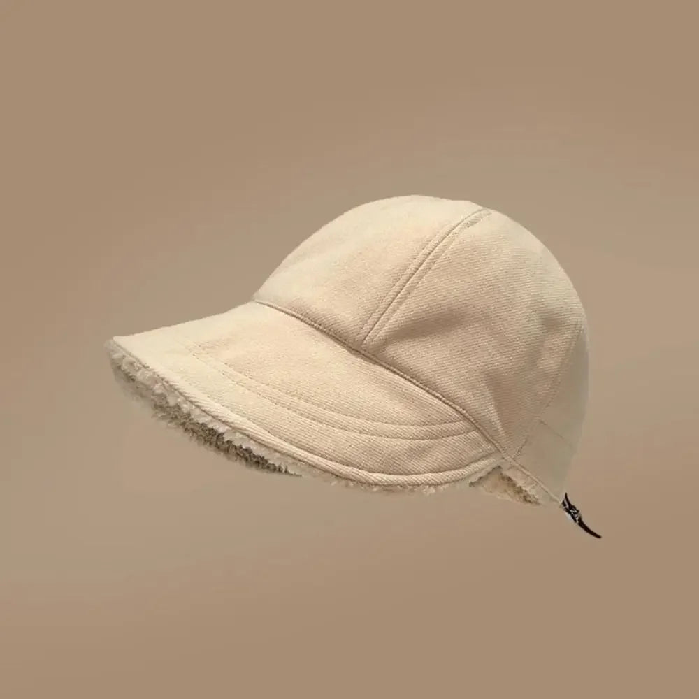 Plush Thickened Winter Women Bucket Hat