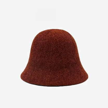 Women's Knitted Warm Bucket Hat