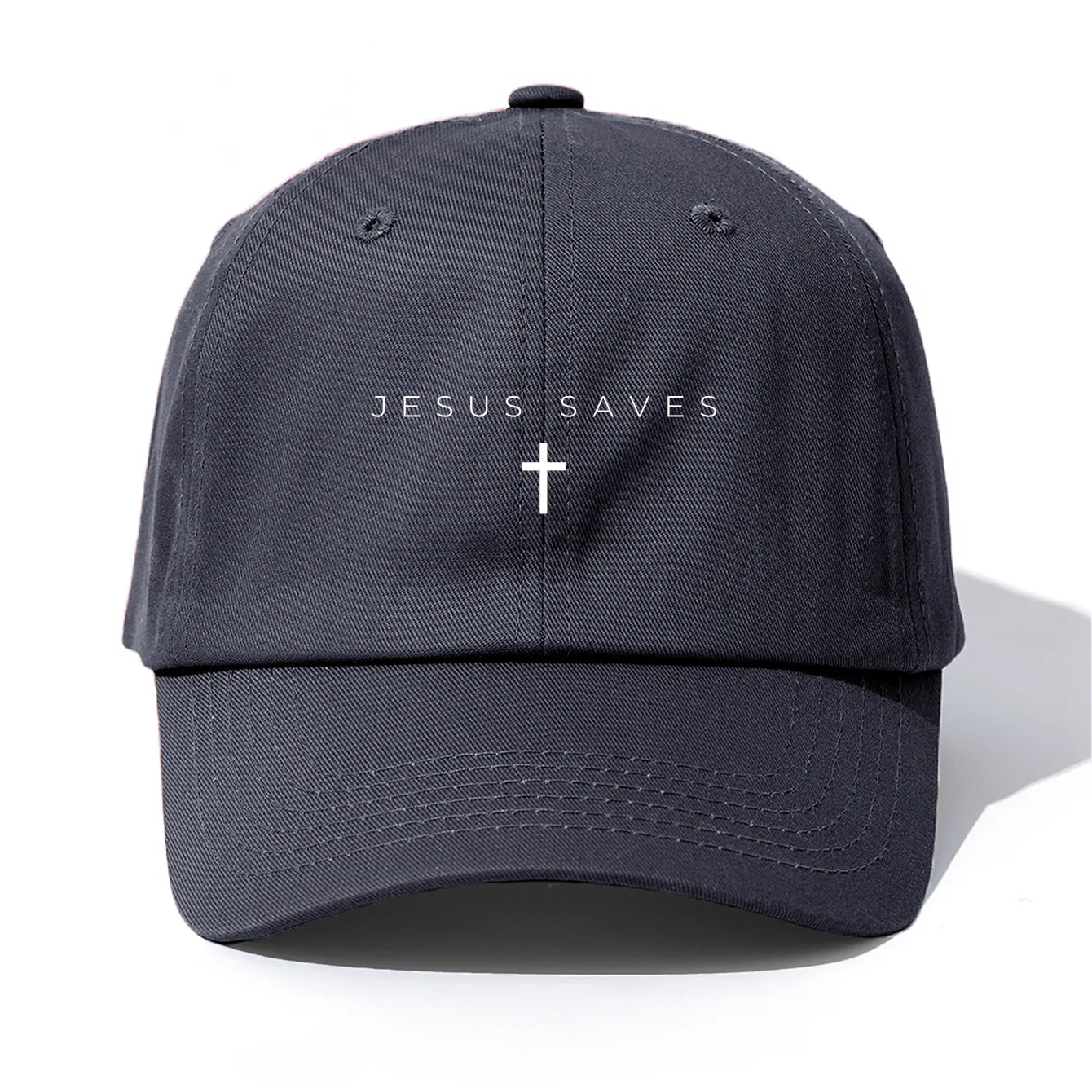Jesus Saves Print Baseball Cap