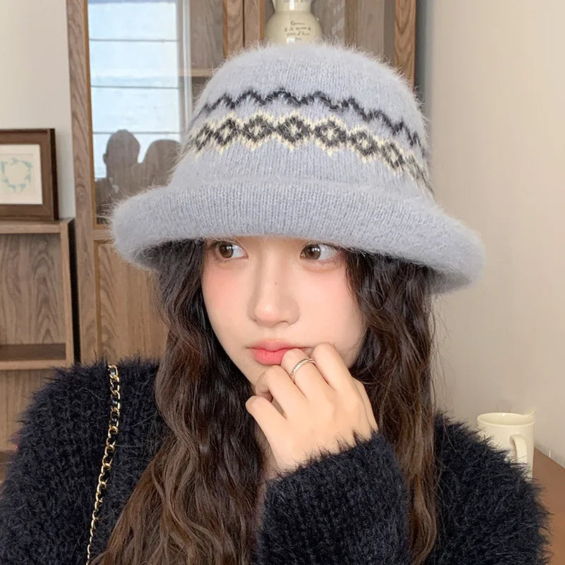 Warm Windproof Casual Winter Bucket Hat