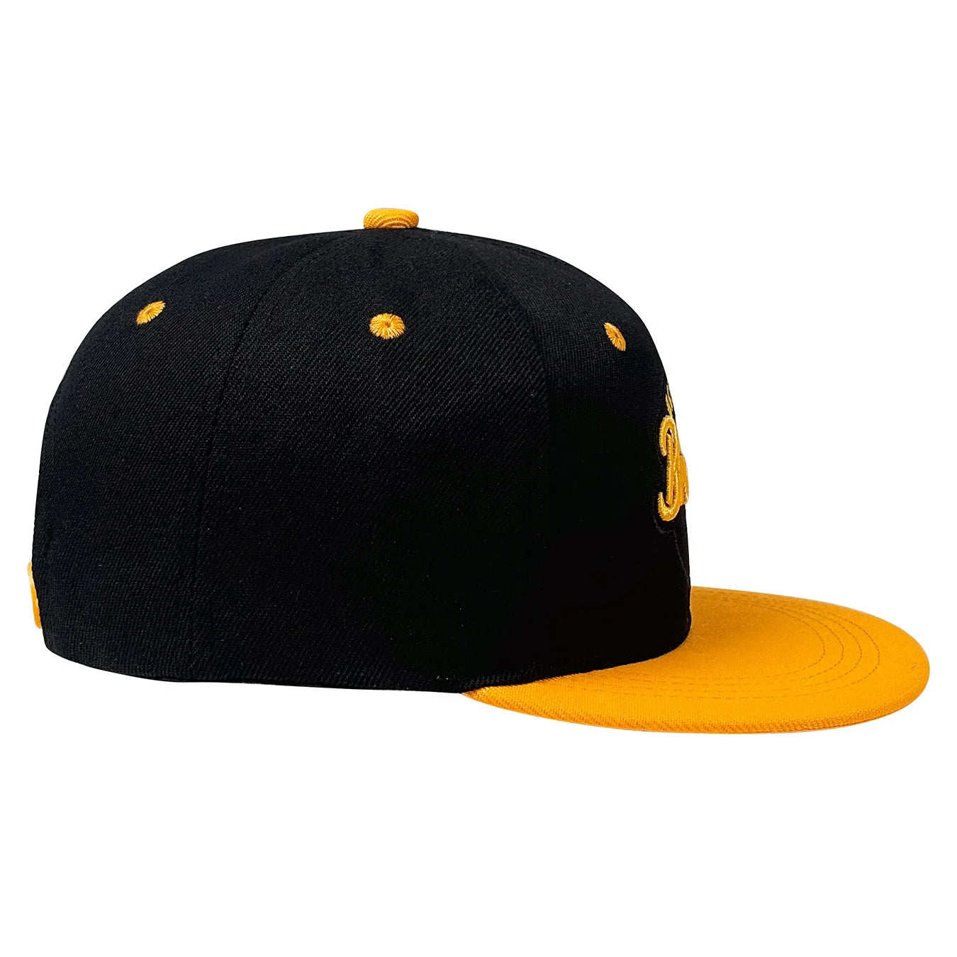 Letter Embroidered Flat Brim Hip Hop Baseball Hat