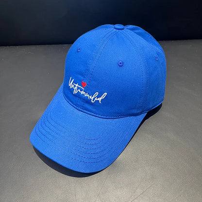 Love Embroidery Korean Style Trendy Baseball Cap