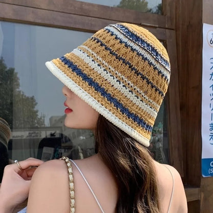 Fashion Colorful Korean Style Breathable Bucket Hat