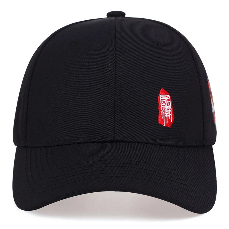 Chinese Style Embroidered Snapback Baseball Cap