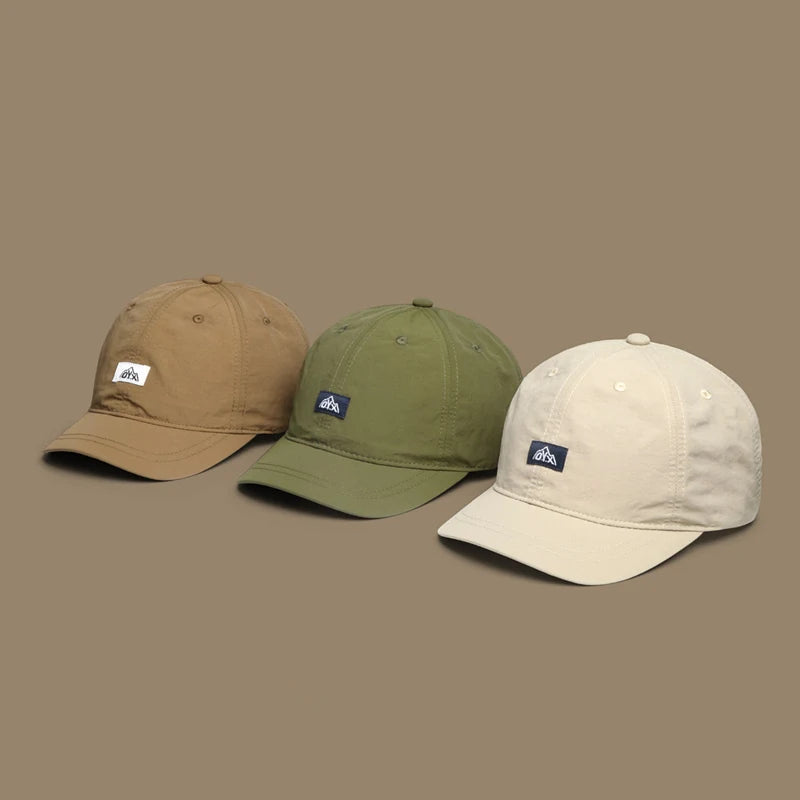 Retro Short Brim Quick Dry Baseball Cap