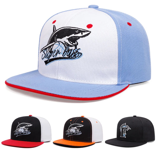 Shark Embroidered Street Baseball Cap
