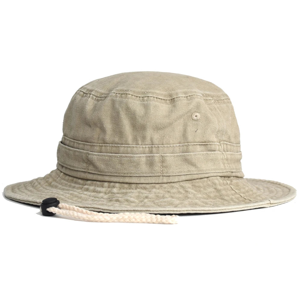 Washed Cotton Outdoor Sun Bucket Hat