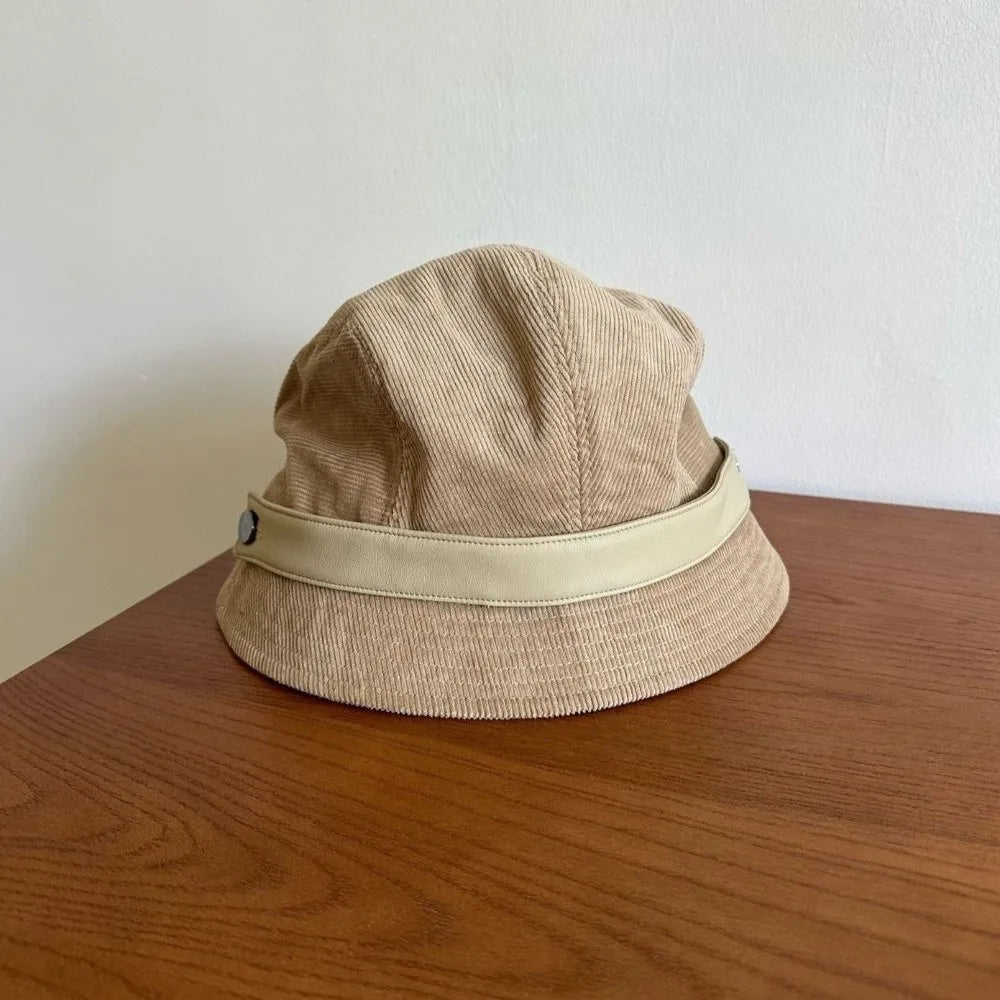 Corduroy Warm Fisherman Bucket Hat