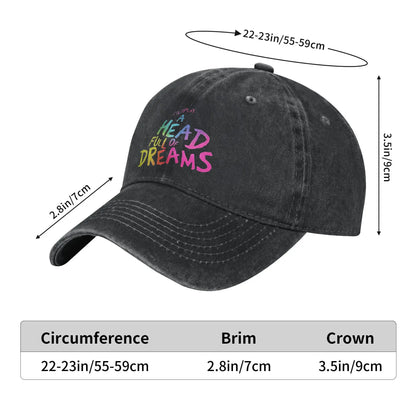 Coldplay 2025 Tour Head Full Dreams Baseball Cap