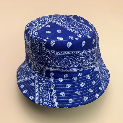 Streetwear Paisley Cotton Bucket Hat