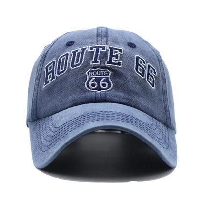 Route 66 Embroidered Baseball Cap