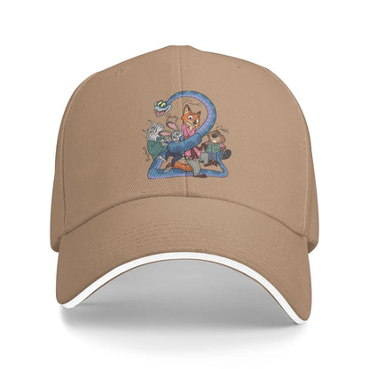 Zootopia Friends Casual Streetwear Snapback Baseball Cap