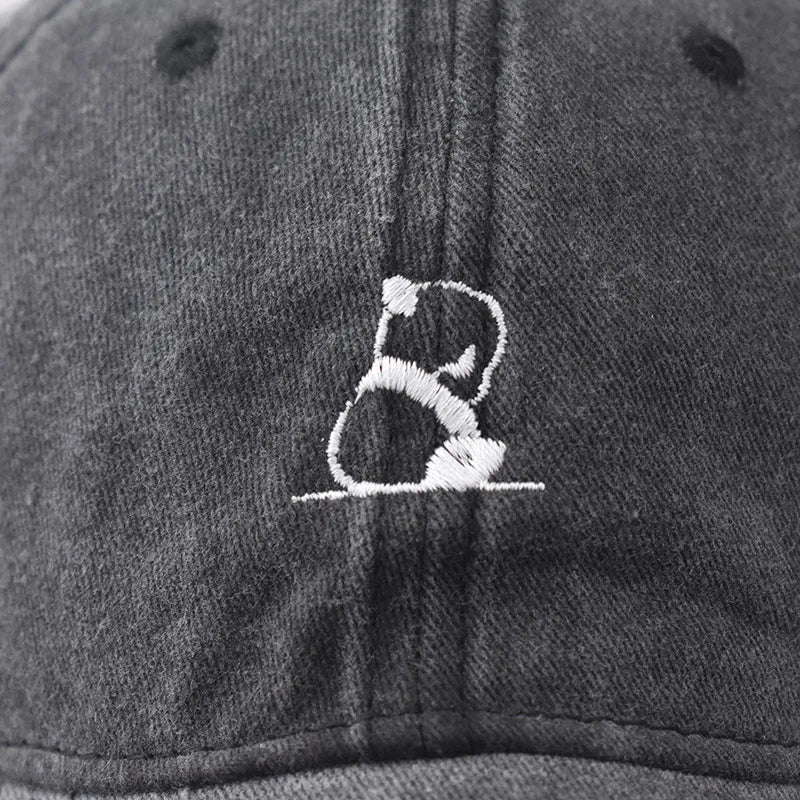 Cute Panda Embroidered Dad Baseball Cap