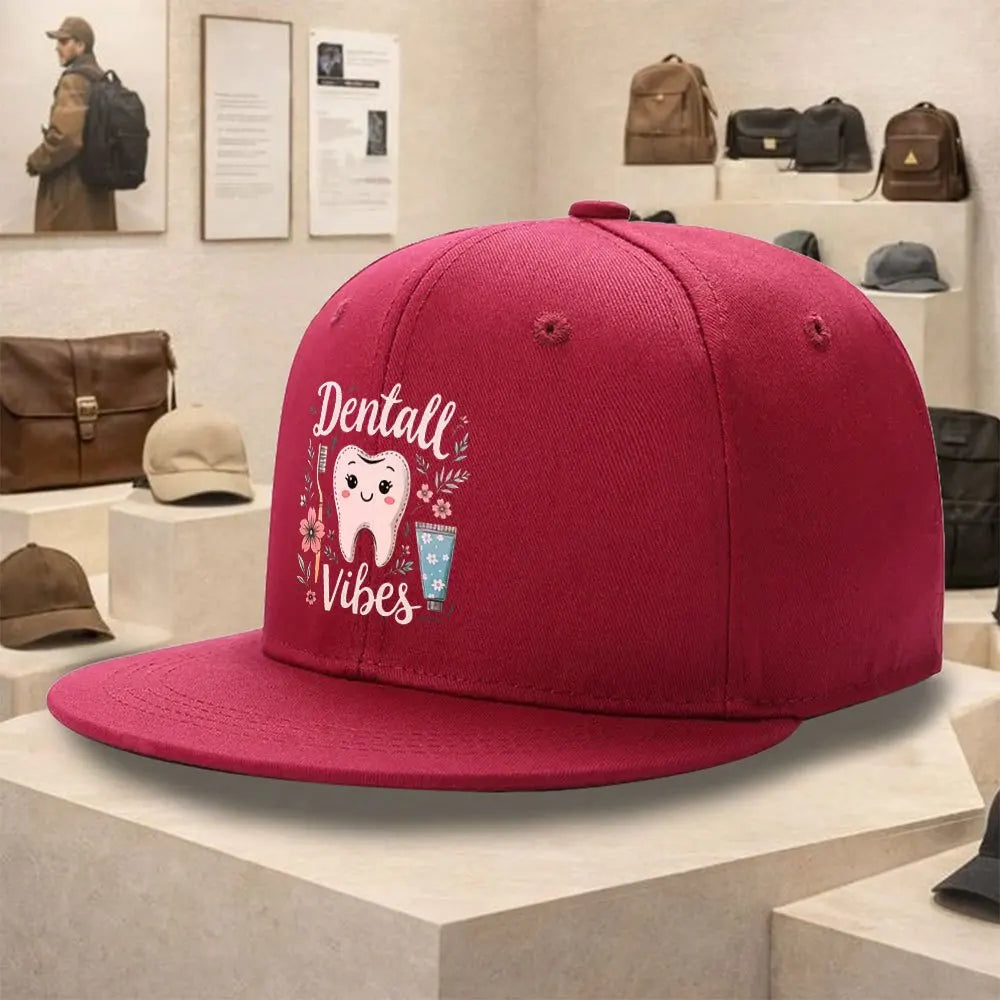 Dental Vibes Tooth Graphic Streetwear Snapback Cap