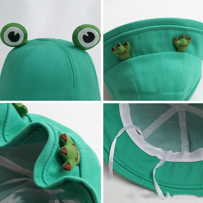 Kawaii Frog Bucket Hat